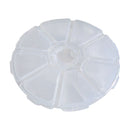 8 slots Empty Clear Round Wheel Storage Box/Container for Seed Beads Gems New
