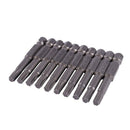 Hardware Part Magnetic 4x50mm T25 Type Torx Screwdriver Bit 10 Pcs L4M8