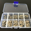 120x 304 Stainless Steel E-Clip Retaining Circlip Assortment Kit  E-typ QPM