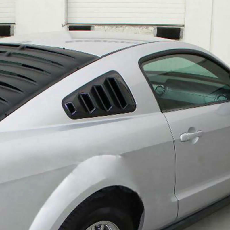 2pcs Quarter Side Window Louvers Scoop Cover Vent For 2005-2014 Ford Musta UOE