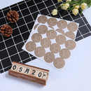 120Pcs Round Thank You Kraft Paper Stickers Cake Gift Packaging Labels SealSEAU