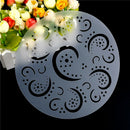 Happy birthday heart Shape Cake Stencils Environmental Plastic Spray Cake BX