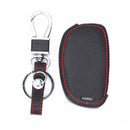 1* Car Leather Remote Key Chain Cover Holder Case For Hyundai Santa Fe GLS Sport