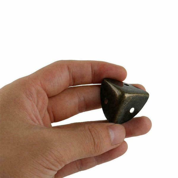 1PCS Metal Box Corner Protectors Edge Guard Protector 26x26x26mm Bronze Ton C0V6