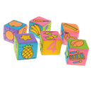 6pcs Baby Rattle Building Soft Blocks Cloth Cubes Educational Learning Toys