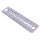 Knitting Accessories Needle Gauge Inch Sewing Ruler Tool CM 2-10mm Size Measu3C