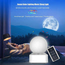 White Noise Sleep Sound Machine 7 Colors Changing Moon Night Light Sleep Remote