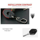 Carbon Fiber Leather Car Key Case For BMW M3 E39 E53 E60 E61 E83 E85 E86 fd