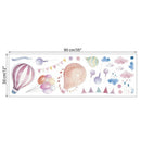 Balloons Flag Rain Wall Stickers For Kids Rooms Decals Children Bedroom Kin D8L8