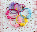 50 Pcs Assorted Elastic Rubber Hair Rope Band Ponytail Holder for Kids Girl LJAU