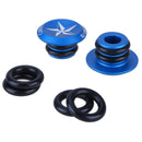 Bike MTB 1 Pair Mini Aluminum Alloy Grip Handlebar Bar End blue A