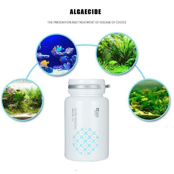 CrystalClear Algae Repellent Agent - tank moss remover Aquarium Algaecide New