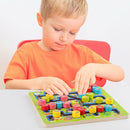 Kid Wooden Digital Traffic Maze Slide Toys Children Educational Puzzle Game
