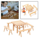 Wood Disassembly Crafts Kits Nut Hand-assembled Tenon Chair Toys Age 3+