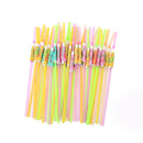 50Pcs Fruit Juice Cocktail Straws Beach Party Umbrella Plastic Drinking Straw ME