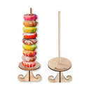 Wooden Donut Display Stand Rack DIY Wall Doughnut Dessert Rack Birthday Deco| Tw