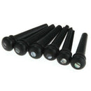6 Pcs Guitar Family Natural Ebony Folk Acoustic Guitar Bridge Pins U2O1