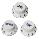 3x Guitar  Control Knobs+2x Roller String Trees Guide Retainer for ST