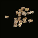 20pcs Mini Brass Plated Hinge Small Decorative Jewelry Cigar Box Hinges M&O