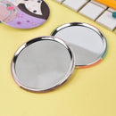 Mini Girl Series Mirror Portable Makeup Mirror Small Pocket Travel One Sided JR