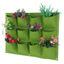 Plant Grow Bag, 12 Pockets Degradable Vertical Hanging Wall Garden Plant Gr