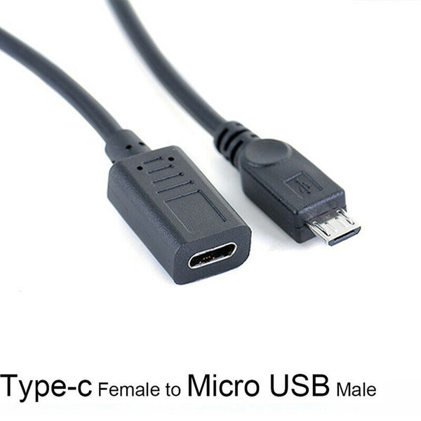 Type-c Female to Micro USB Male Converter Cable Adapter OTG Connector OZ