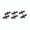 20pcs Patio Lawn Irrigation 1/4" Plastic hose Connectors for Cooling SysZ BX