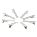 300x Single Prong 6x55mm Iron Alligator Hair Clips Flat Top with Teeth