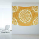Yellow Polyester Tapestry Wall Hang Carpet Beach Picnic Mat Bedroom Decor