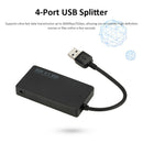 4 Ports USB Hub 5Gbps High Speed Multi USB 3.0 Splitter Adapter for PC Computer