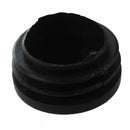 Plastic Round Caps Tubing Tube Insert Covers 38mm Dia 8 Pcs Black T1U7
