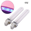 2pcs 9w uv lamp bulbs for nails lamps replacement gel nail dryer uv light bulbES