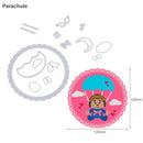 15pcs Metal Parachute Cutting Dies Stencil for DIY Scrapbooking Craft Decor