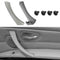 2pcs Right Side Inner Front Door Panel Pull Trim+Cover for  E90 E91 (Grey)