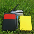 2PCS Referee Cards Red Yellow Football Sport Wallet Notebook Pencil Socce SGI