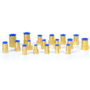 5x Brass Female 12.7mm ID 1/4" NPT Thread Fitting Connector Pneumatic Joint