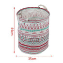 1X(Foldable Waterproof Canvas Sheets Wash Clothes Basket Storage Basket Fol
