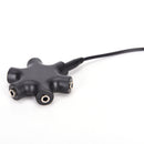 Earphone Headphones Audio Splitter Adapter w/ Connect Cable For Ipod Black FS3C