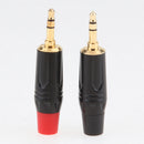 2Pcs 3.5mm 3Pole Male Repair Earphones Audio Solder Jack Plug Adapter