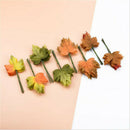 12pcs Christmas Leaves Home Scrapbooking Flower Wall Gifts Diy Artificial Plants