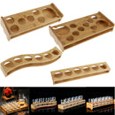 7/12 Holes Random Bamboo Cup Holder Organizer Rack Beer Glass Container Stand