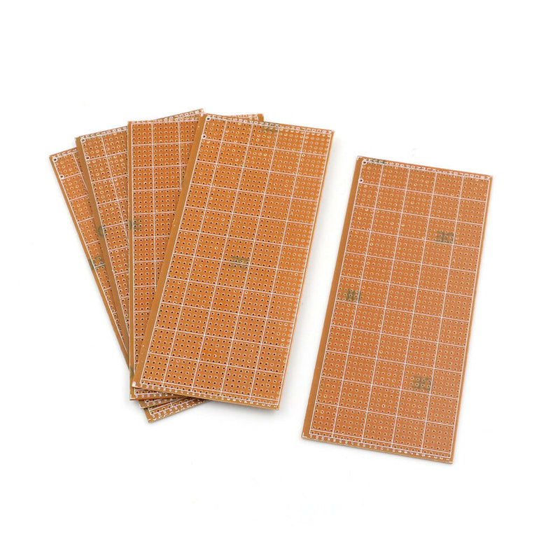 5Pcs 6.5x14.5cm Stripboard Veroboard Uncut PCB Platine Single SideCircuitBoar Lt