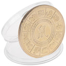 Year of the Rat Commemorative Coin Chinese Zodiac Challenge Coin New Year Gif_
