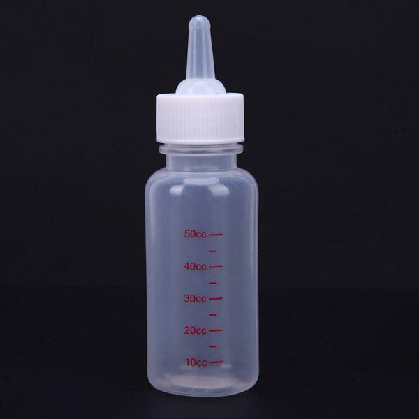 50ml Puppy Kitten Feeding Bottle Pet Dog Cat Transparent Silicone Feeder Tool