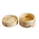 Kitchen Bamboo Steamer Basket Food Steamer for Dim Sum Dumpling 10cm