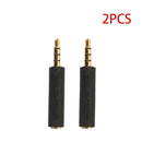 3.5mm Male to Female Aux Stereo Mic Audio Headphone Jack Adapter Converter