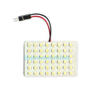 Car White 12V 48LED Interior Roof Ceiling Dome Door Light Reading Lamp+ Adapter