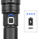 Zoom Waterproof 3000lm XHP70LED Flashlights 5 Modes Pocket Glare Flashlight