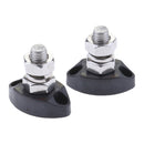 2pk Power Single Stud 8mm - Insulated Terminal Post StainlessSteel Marine Black