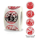500pcs/roll Paper Stickers 2021 New Year Decor Seal Labels Stickers Home Dec Hn